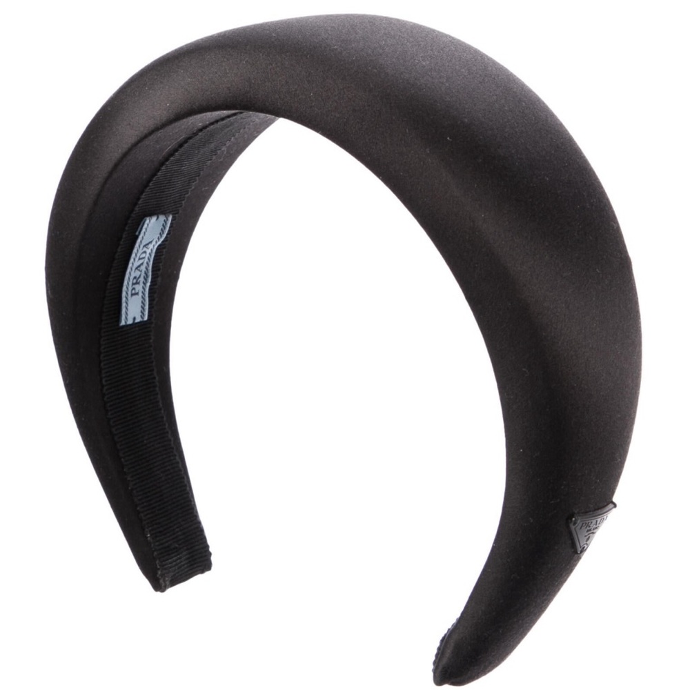 Iconic Prada Satin Puffy Headband